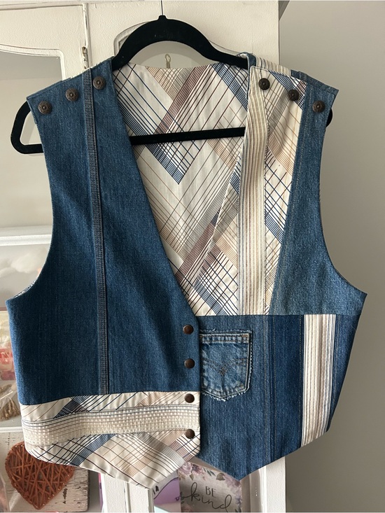 Tops - Handmade Jean vest